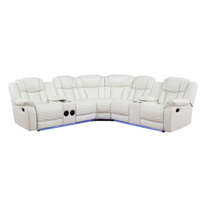 Lucky Charm White Sectional
