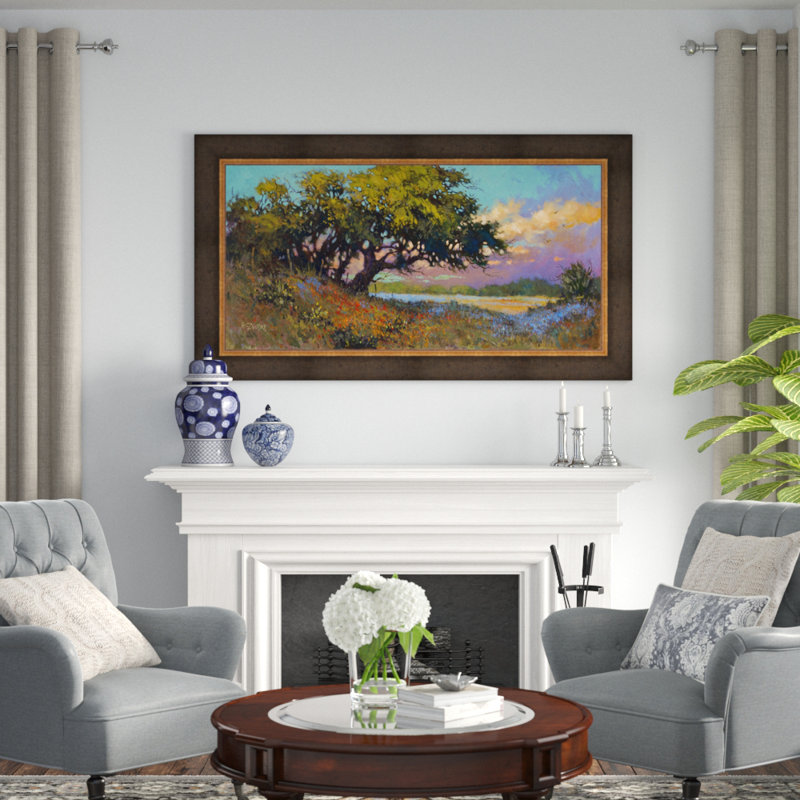 « wildflower evening », reproduction d’art encadrée