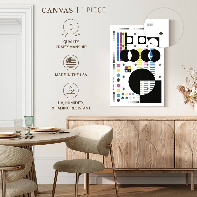 Avery Geometric CMYK, 24" H x 16" W