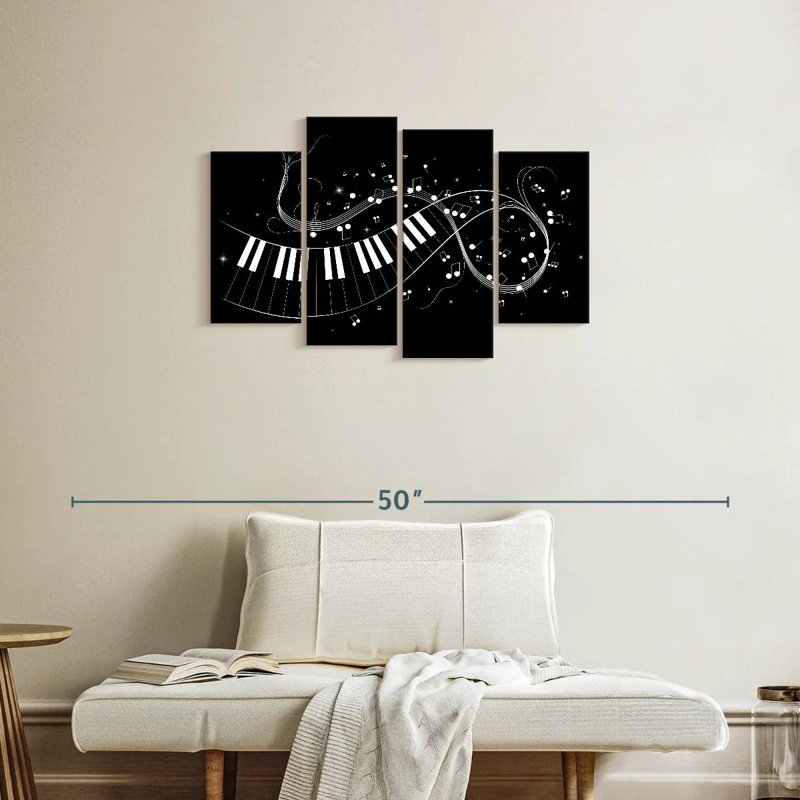 Abarca Piano Key Notes, H 22 po x l 36 po