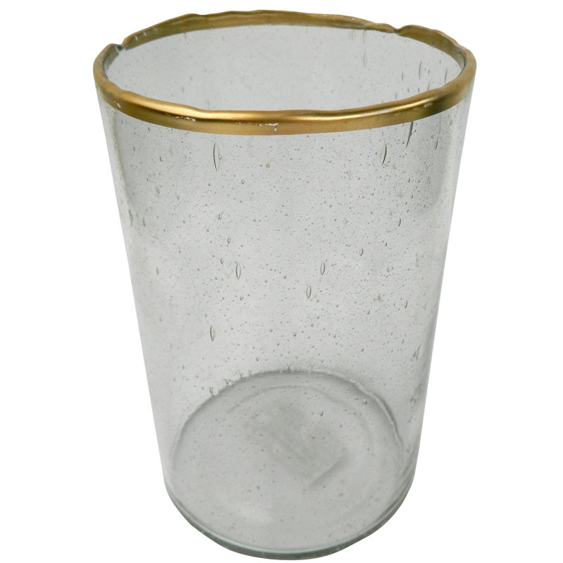 Glass Tabletop Hurricane, 8" H x 5" W x 5" D