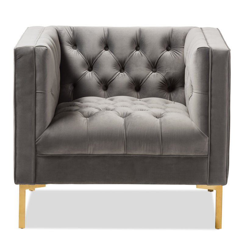 Ite Upholstered Armchair, Gray