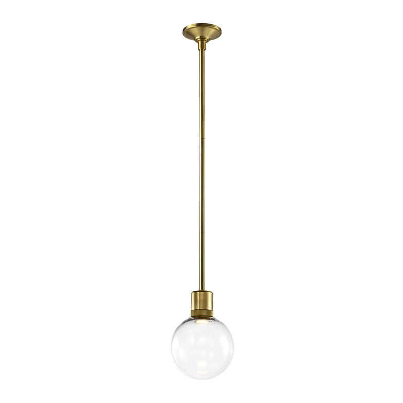 Zigrina Pendant, Aged Brass