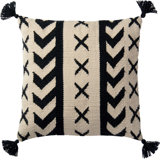 Tavion Tassels Indoor/Outdoor Throw Pillow