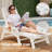Adjustable Reclining Outdoor Chaise Lounge-1074147509