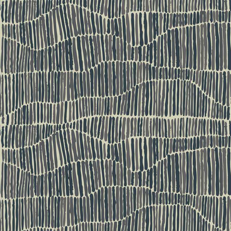 Papier peint jamaïcain, Auto-adhésif, Bleu pierre, Paper