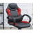 Office Chair Upholstered 1Pc Cushioned Comfort Chair Relax Gaming Office Work Black And Red Color-450820638
