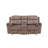 Two Chocolate Velvet Recliner Loveseat W/USB Port & Console-1631756430