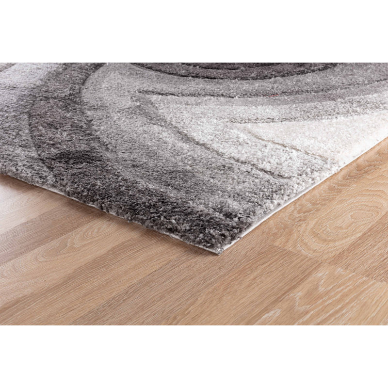 Arnhildur Abstract Shag Area Rug, Rectangle 120 x 170cm