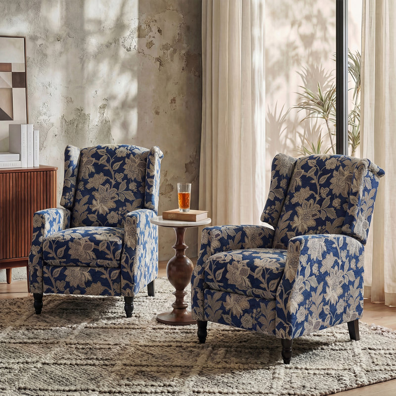 Fauteuil inclinable manuel de 27 po de largeur Sobotka, Mélange de polyester jardin