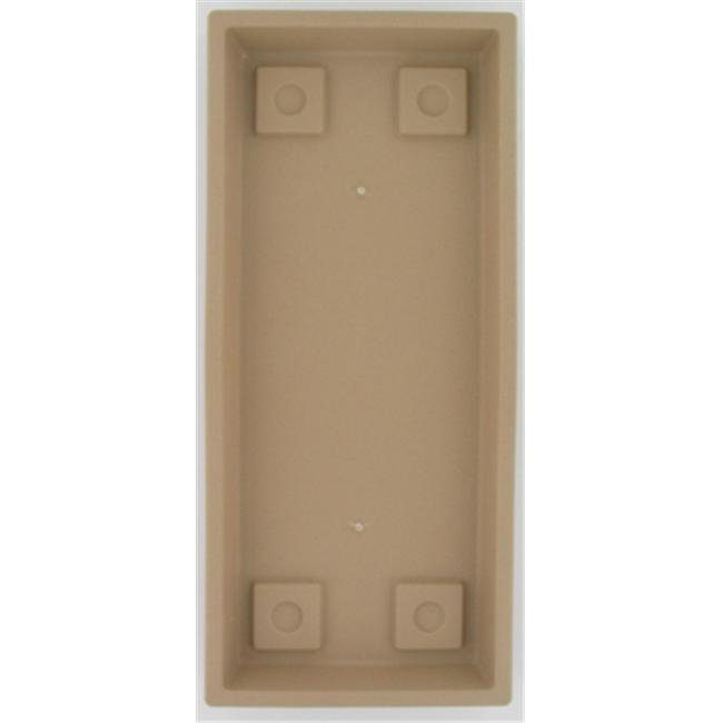 Stone Saucer Plant Stand, Beige, 2, 6.13" H x 37.5" W x 12.13" D