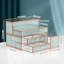Glass Compartment Makeup Organiser