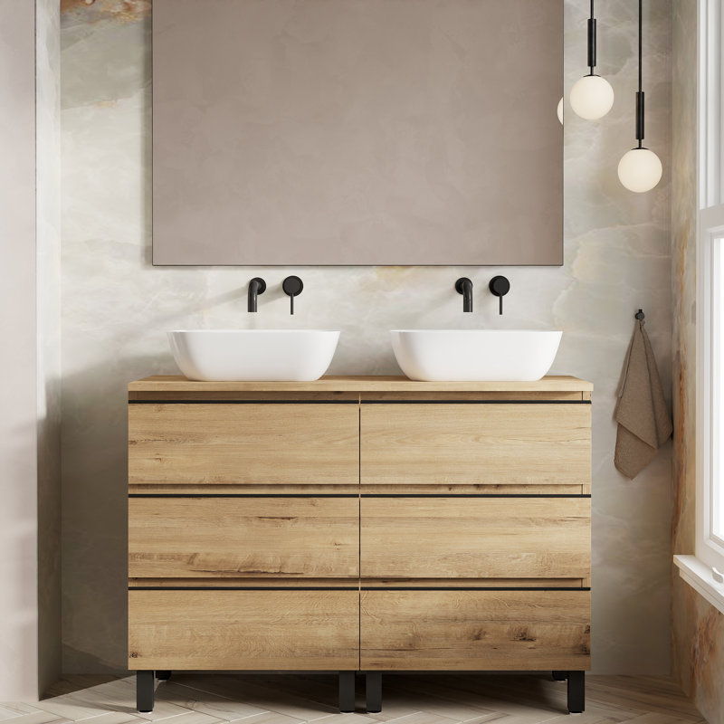 Rosabell 1mm Double Bathroom Vanity with Basin
