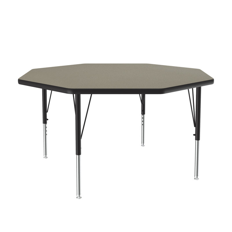 Laminate Adjustable 6 Students Activity Table, Savannah Sand