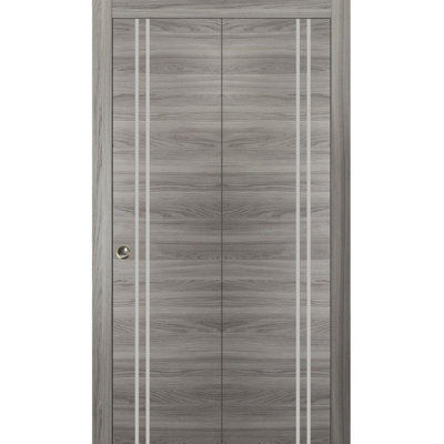 Porte pliante en bois massif massif