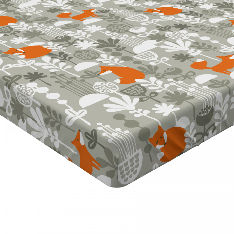 Microfiber Floral Fitted Sheet, Full Fitted Sheet