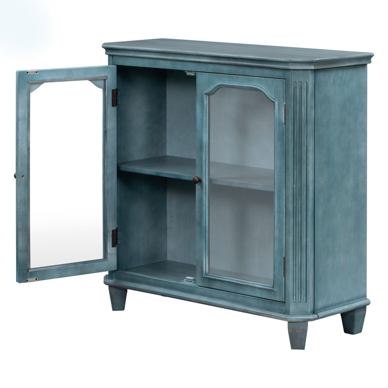 Large desserte 36,12 "Junad, Bleu sarcelle