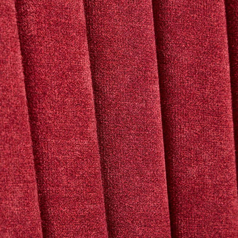Kitchen Dinner Chair Comfy Fabric Upholstered Accent Chair for Dining Room, Wine Red Fabric