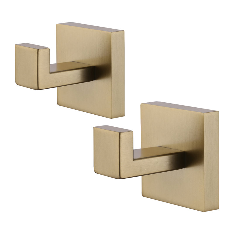 Wall Mounted Robe Hook, Brushed Gold