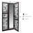 Glarus 42.12'' W x 65'' H 3 - Panel Folding Room Divider