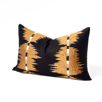 Coussin lombaire moyen Ikat Peaks 40 x 60 cm
