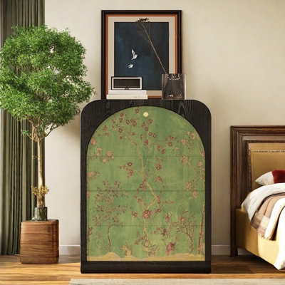 Armoire de rangement à trois tiroirs et une porte