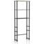 Économiseur d'espace de toilette Turn N Tube avec 3 tablettes espresso et organisateur de salle de bain noir-1547571256