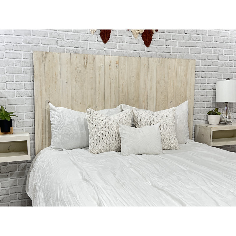 Davel Solid Wood Headboard, Queen, Antique White