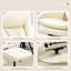 Fauteuil inclinable pivotant avec repose-pieds HOMcom