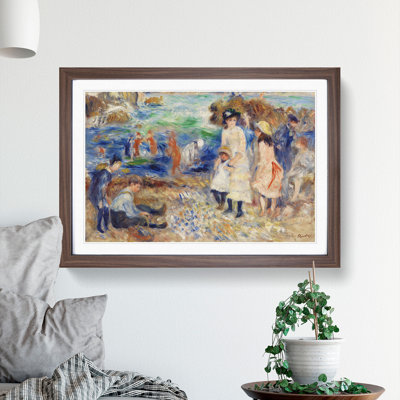 Children on the Seashore by Pierre-Auguste Renoir - Picture Frame Painting
