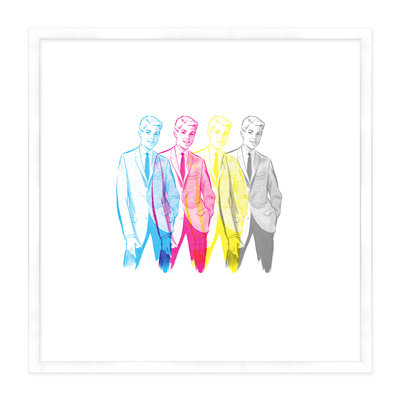 Four Suits Print