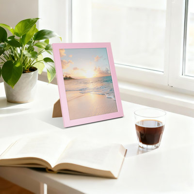 Cadre photo rose, paquet de 3