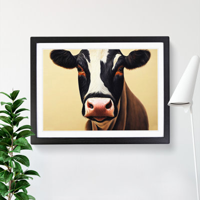 Interesting Cow - Framed Print