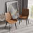 Angiens Faux Leather Upholstered Metal Side Chair-1505847860-1517358632
