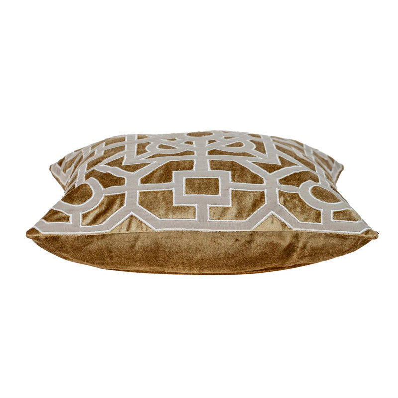 Parkland Collection Hazel Transitional Gold Throw Pillow, Gold