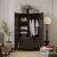 Garde-robe de chambre moderne de style crème