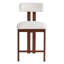 Tabouret de comptoir rond avec dossier bas de 26,5 po Canterbury-2061961234