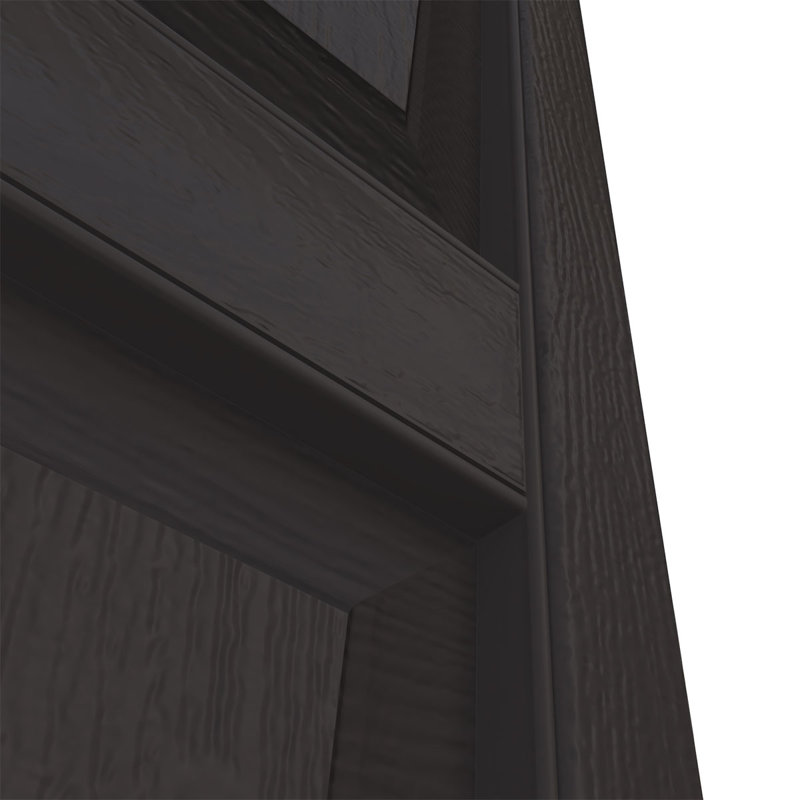 Musket Brown Vinyl Raised Panel Decorative Shutters, 14.75x63