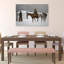 «Winter Cowboys Realistic Serene Abstract Horse Landscape Winter», reproduction d'art mural-32692145