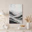 «Black and White Layered Grass and Hills», art mural sur toile-1065848283