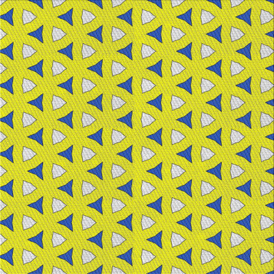 Tapis jaune / bleu Power Loom