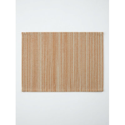 Marine Blue Seagrass Stripe Indoor Outdoor Placemat