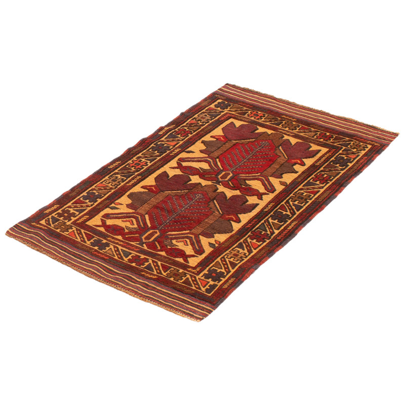 Tapis brun clair 2 pi 9 po x 4 pi 9 po Miruna