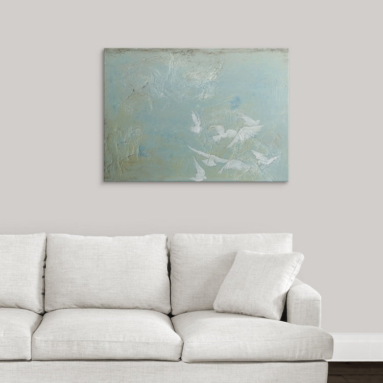 « flight i » jennifer grolier, reproduction d’art, H 18 po x l 24 po x P 1,25 po, Toile