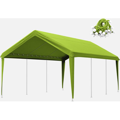 Carport Canopy Replacement Cover With Ball Bungees (Frame Is Not Included)