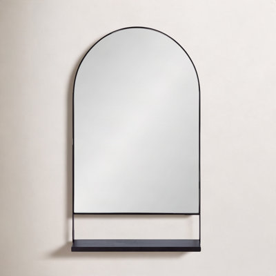 Cielo Arch Mirror with Shelves