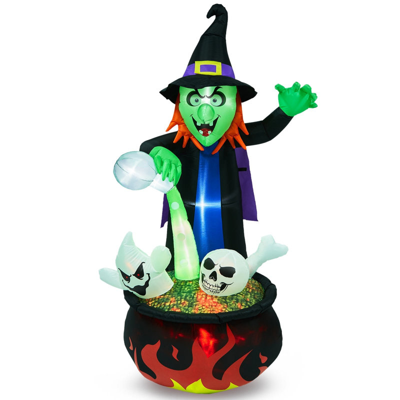 Sorcière gonflable d'Halloween