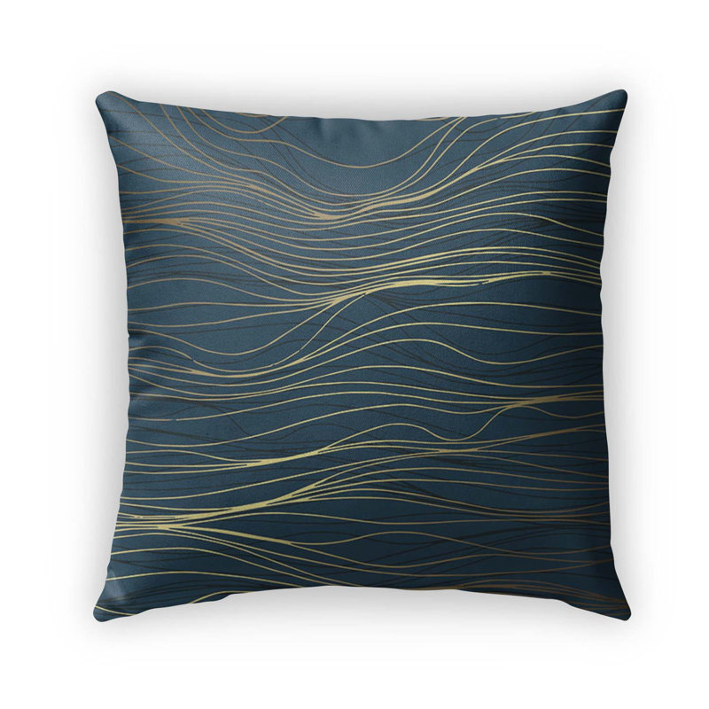 Housse et insert de coussin extérieur Waves, 18" x 18"