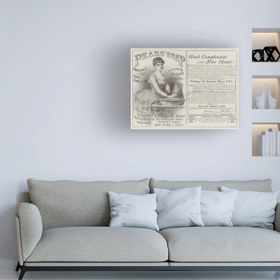 Publicité sur toile anglaise, poires, art sur toile