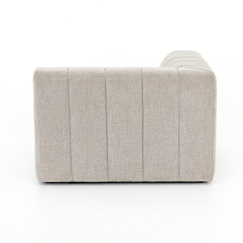 Langham Channeled Raf Piece, Light Gray Napa Sandstone, Left Hand Facing